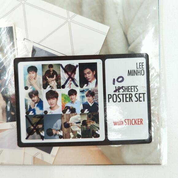 Lee Min Ho Photo Poster Sticker Set 20 Posters Premium Photo Book AS IS - Picture 6 of 15